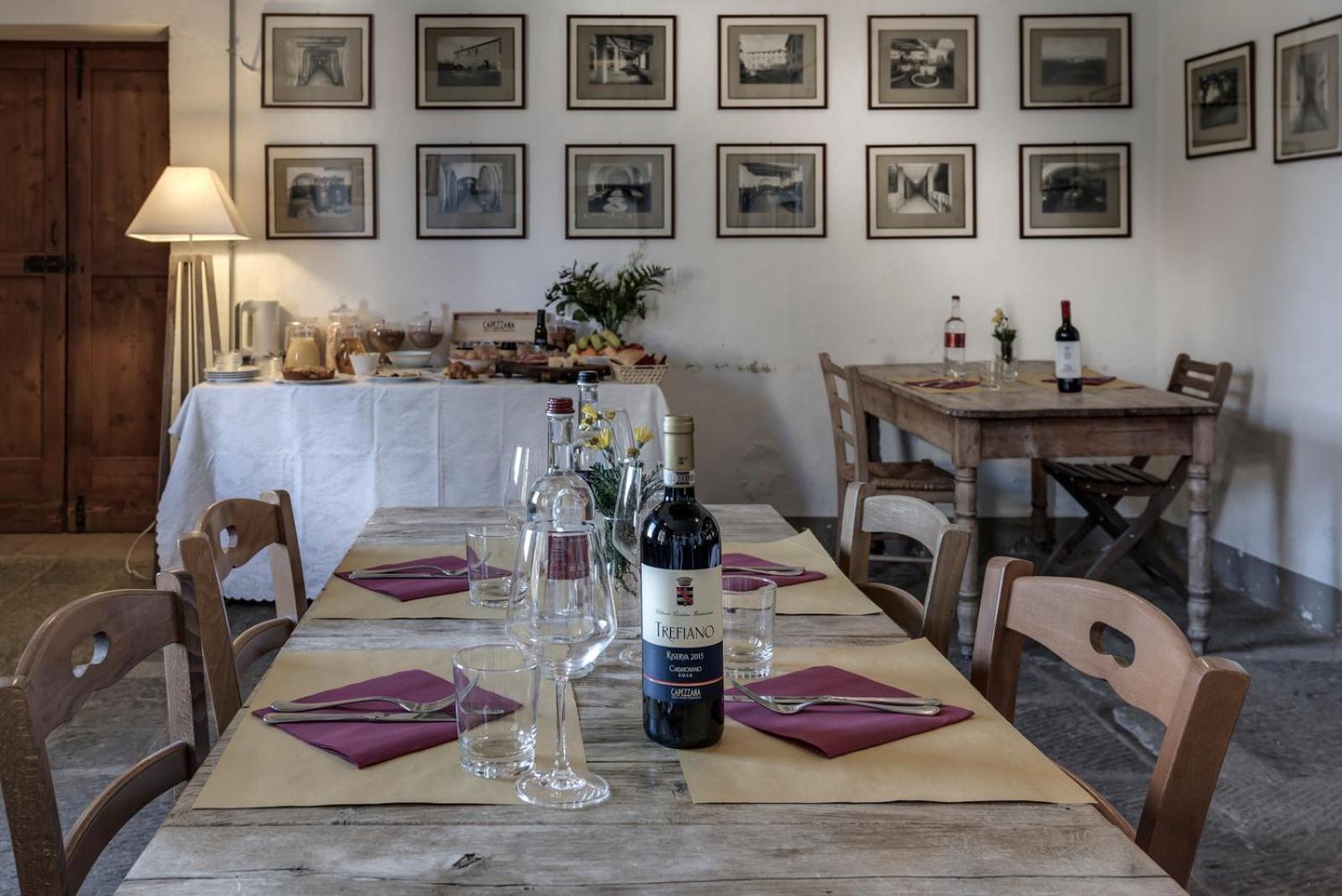 Agriturismo La Fattoria Di Capezzana การ์มิญาโน ภายนอก รูปภาพ